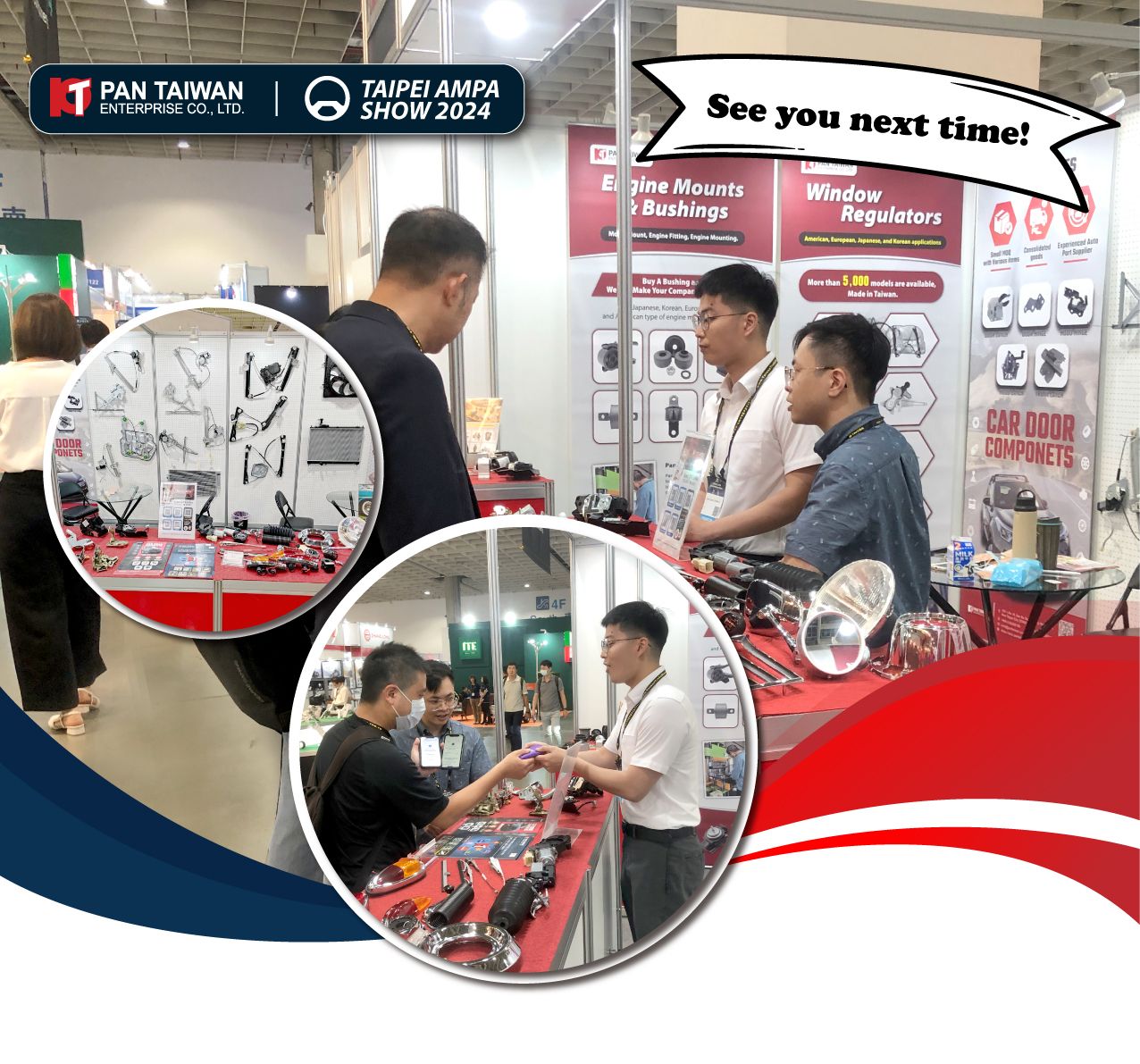 Pan Taiwan tem o prazer de receber todos os nossos visitantes de peças de automóveis na AMPA 2024.